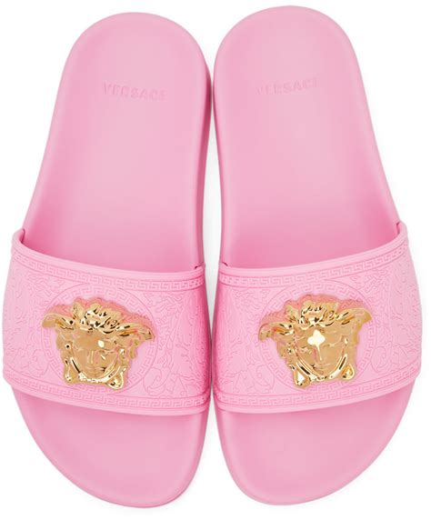 pink versace slides cheap|versace pink heels.